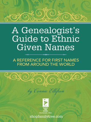 cover image of A Genealogist's Guide to Ethnic Names